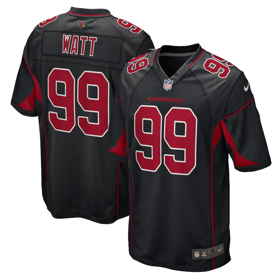 Men Arizona Cardinals 99 J.J. Watt Nike Black 2nd Alternate Game NFL Jersey